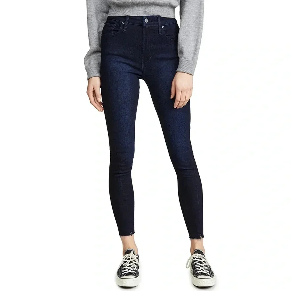 JOES JEANS x WEWOREWHAT NWT Danielle High Rise Slit Ankle Skinny Jeans Stretch - Picture 6 of 11